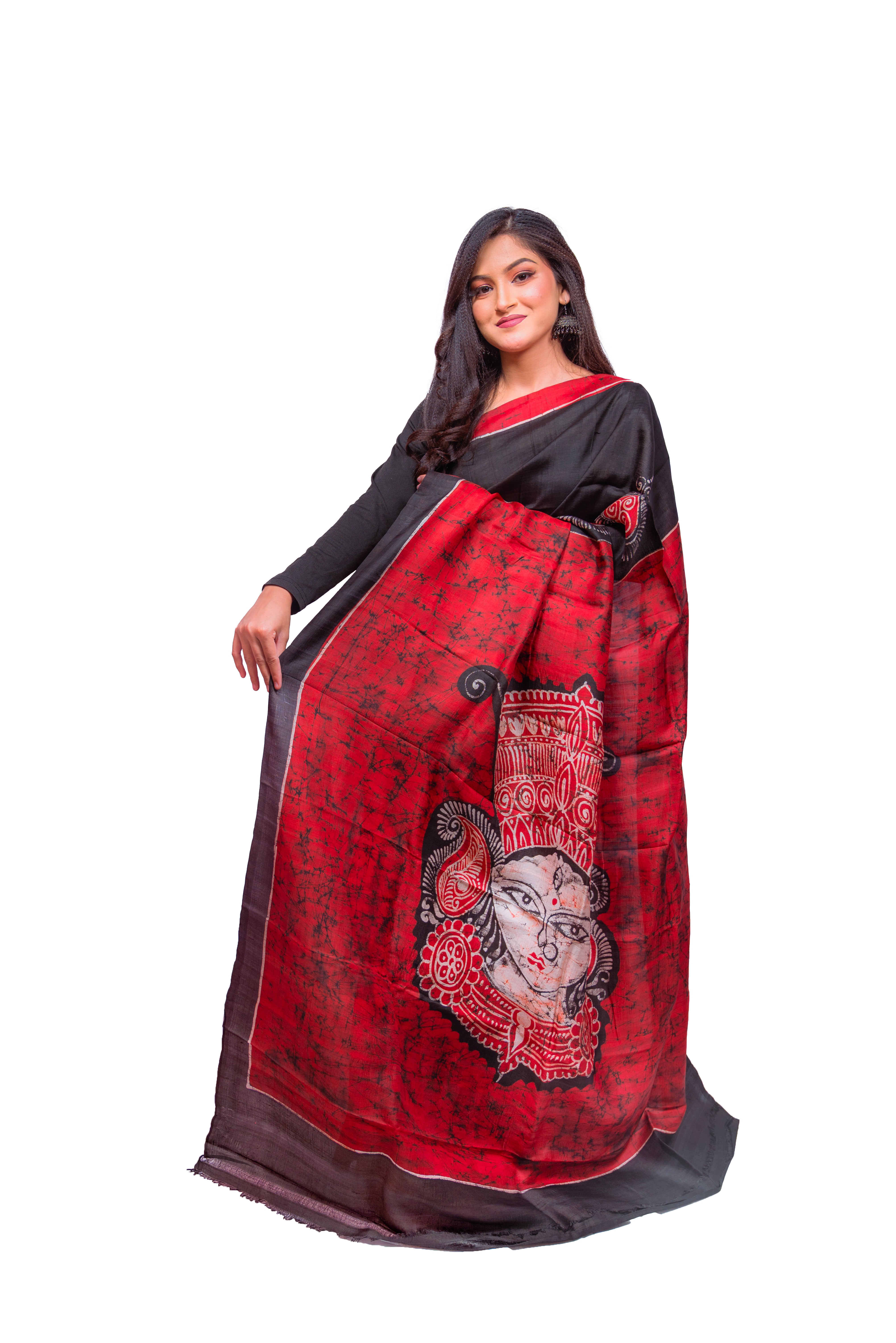 Classic Black with Vibrant red accents