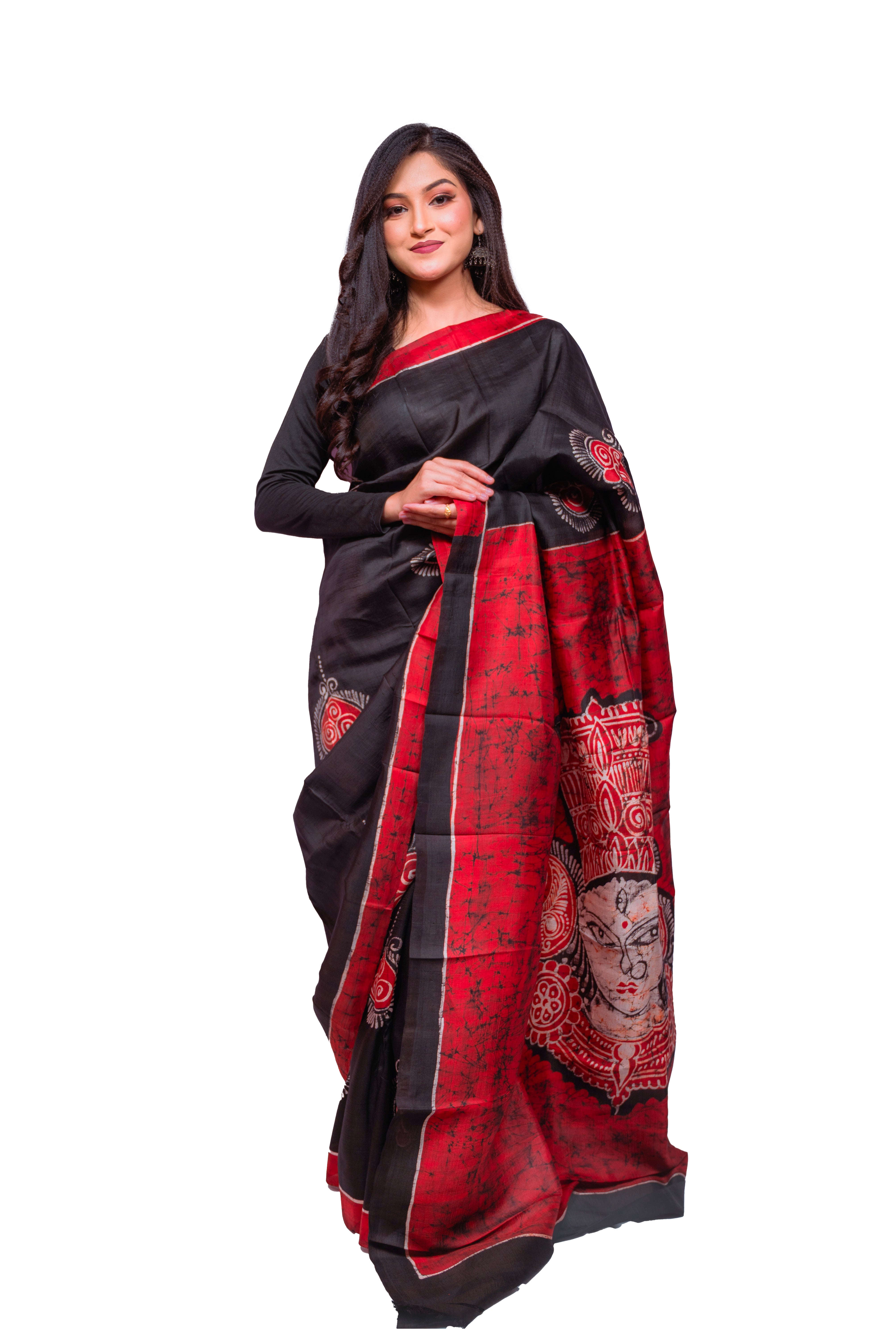 Classic Black with Vibrant red accents